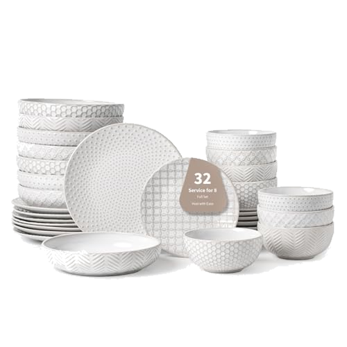 FOBENTA 32-Piece Luxury Dinnerware Set